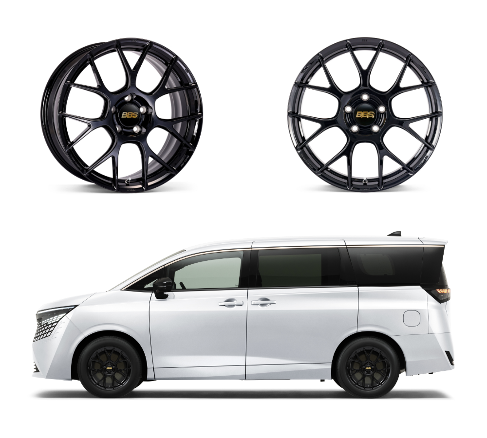 RE-V7 ブラック(BK) アルミ鍛造1ピースホイール