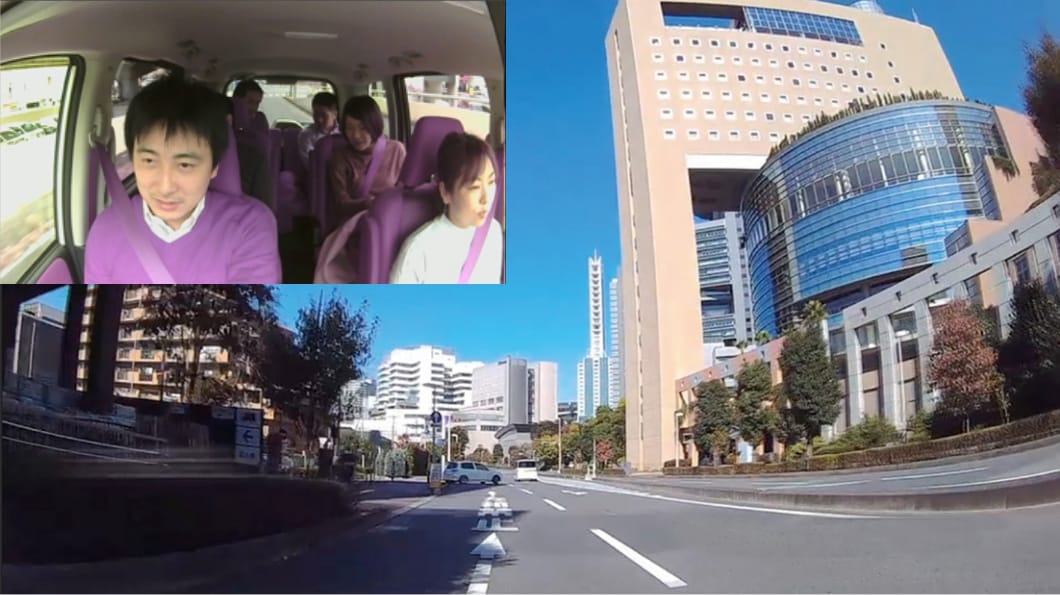 外部モニター表示(車内カメラオン時) 参考例